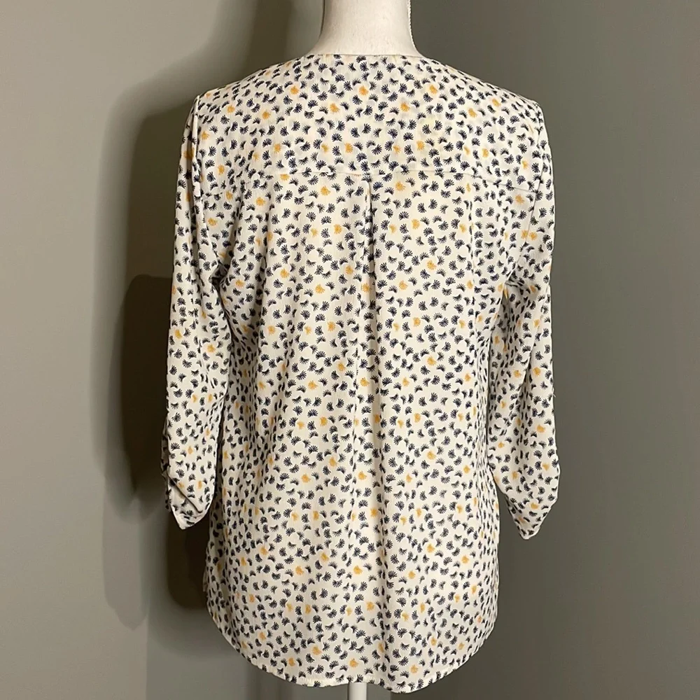 ARMAND THIERY WOMENS BLOUSE WITH SILVER TASSEL FRONT ZIPPER - Picture 7 of 15